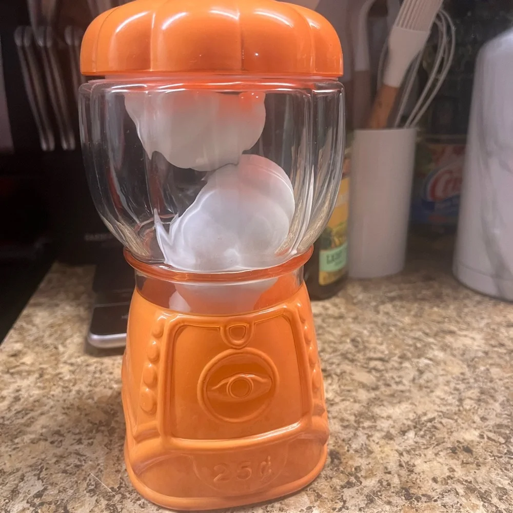 Target Orange gumball jar